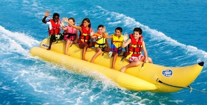 ? DAY 2 ? Water Sports Day (Banana Ride, Water Activities)