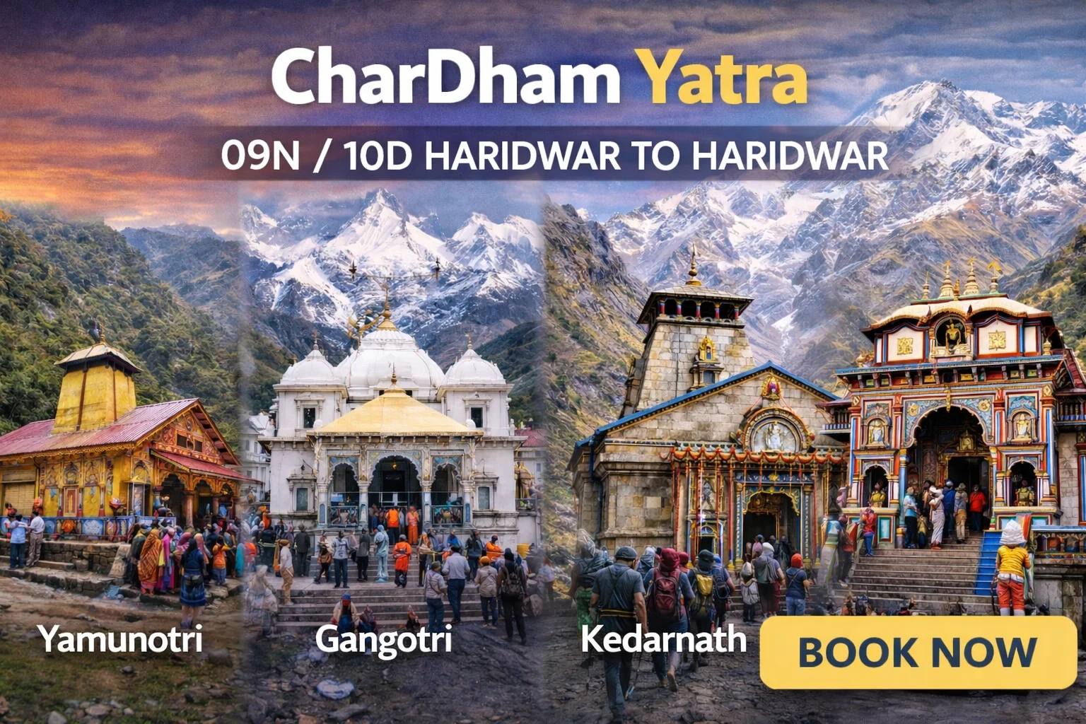 Chardham Tour Package By Tempo Traveller From Tamil Nadu