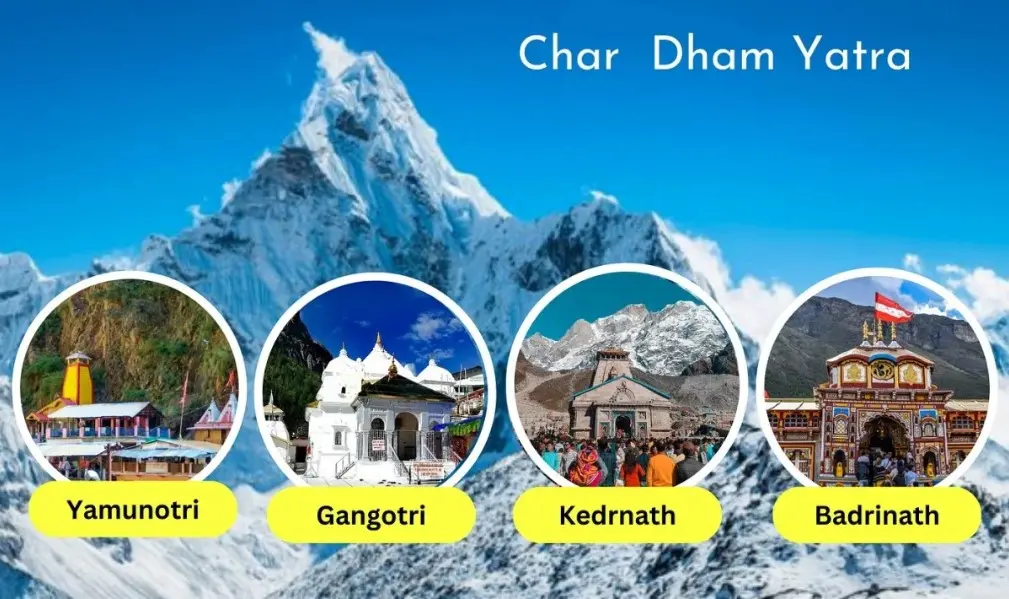 Char Dham Yatra Tour Package by 20 seater Tempo Traveller from Mumbai